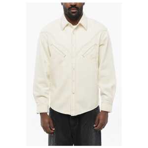 Kenzo Denim WESTERN Shirt with Embroidered Logo