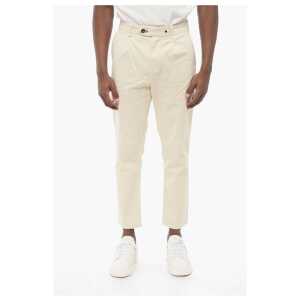 Rag&Bone ICONS Single-pleated Stretch Cotton Chinos Pants