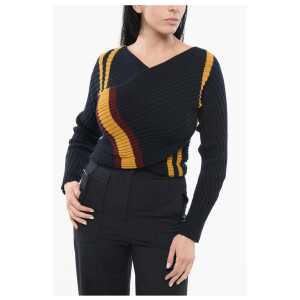 Dries Van Noten Ribbed Deconstructed Sweater