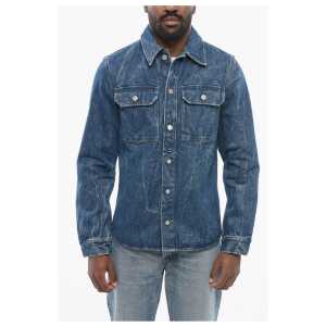 Dries Van Noten Dark Washed Denim Shirt with Breast-pockets