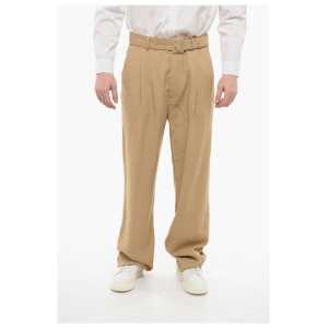 Dries Van Noten 4-Pocketed Straight Fit Pants with Belt