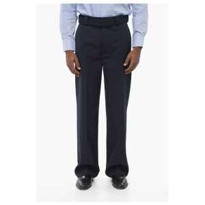 Dries Van Noten 4-Pocketed PAULSON Wool Blend Pants with Belt
