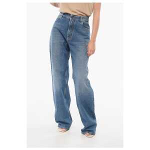 Etro Dark Washed Regular Fit Denims with Embroidered Pocket 24cm