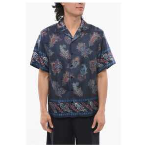 Etro Paisley Patterned Silk Bowling Shirt