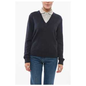 Loewe Double-layered Pullover with Polo Detail