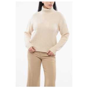 Gucci Turtleneck Cashmere Blend Pullover with Ton sur Ton Logo