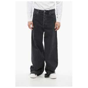 Gucci Stone Washed Wide Leg Denims with Fringed Bottom 34cm