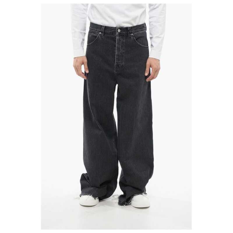 Gucci Stone Washed Wide Leg Denims with Fringed Bottom 34cm, theFeinheit