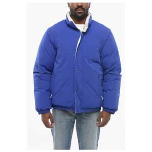 Gucci Nylon Down Jacket with Embroidered Logo and Removable Sleeve