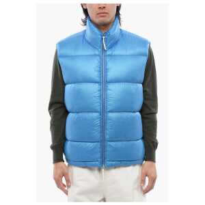 Jil Sander Recycled Nylon Sleeveless Down Jacket with Front Zip