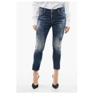 Dsquared² Lived-in Effect Cool Girl Fit Denims 15cm