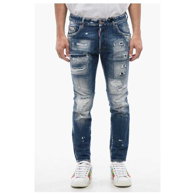 Dsquared² Skater Fit Distressed Effect Jeans 16 cm, theFeinheit