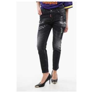 Dsquared² Distressed Cool Girl Fit Denims 15cm