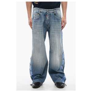 Dsquared² Straight Fit BIG Jeans With Logoed Bands And Side Buttons 27