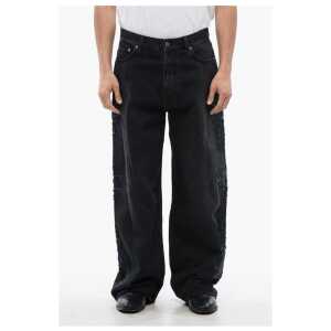 Off-White High Waisted NATURELOVER Super Baggy Fit Jeans