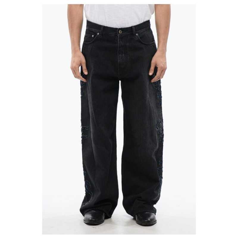 Off-White High Waisted NATURELOVER Super Baggy Fit Jeans, theFeinheit