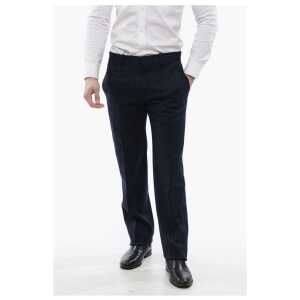Off-White Jacquard Wool Blend SHIBORI Chinos Pants