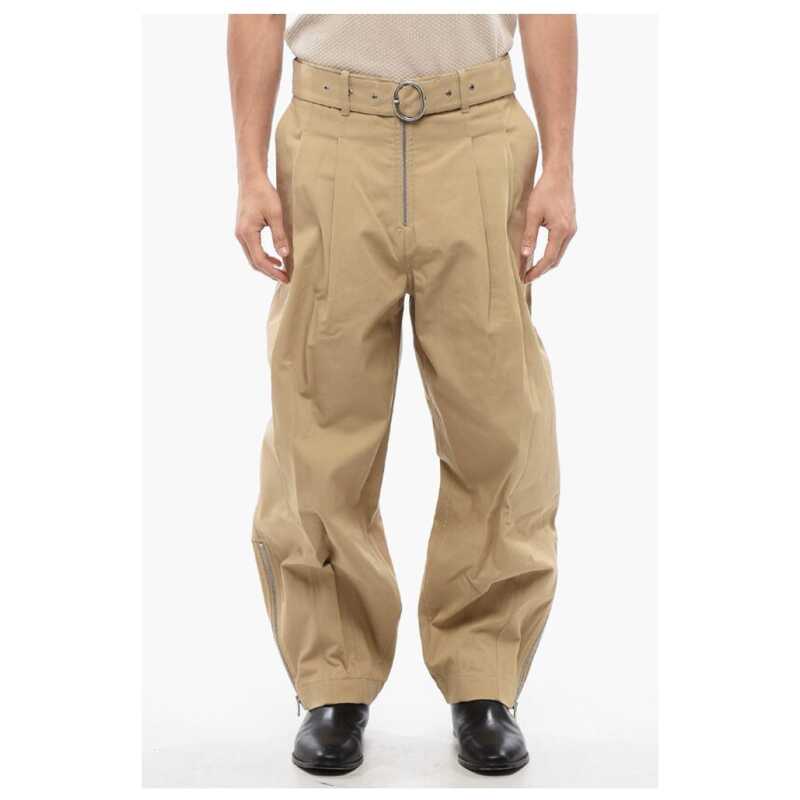 Jil Sander Double-pleated Baggy Fit Cotton Pants, theFeinheit