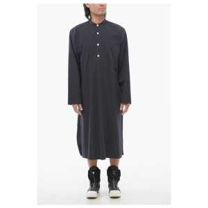 Birkenstock TEKLA Cotton Poplin Maxi Shirt with Side Splits