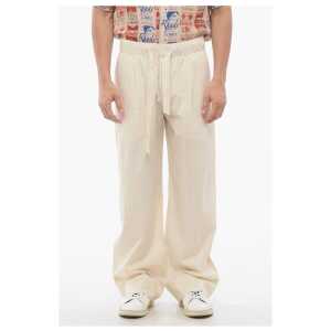 Birkenstock TEKLA Striped Cotton Pants with Drawstring Waist