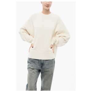 Y-3 Stretch Cotton Oversized Sweater with Crew Neck