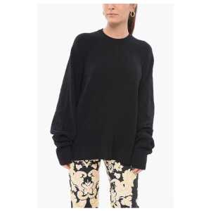 Y-3 Stretch Cotton Oversized Sweater with Crew Neck