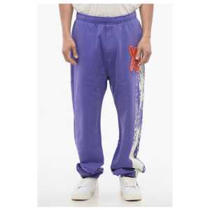 Y-3 Brushed Cotton Sweatpants with Logo Patch