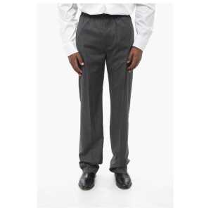 Givenchy Virgin Wool Blend Pants with Elastic Waistband