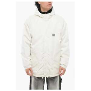 Givenchy Zip-up Padded Parka Jacket with Embroidered Logo