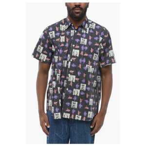 Comme Des Garçons Printed Cotton Shirt with Standard Collar
