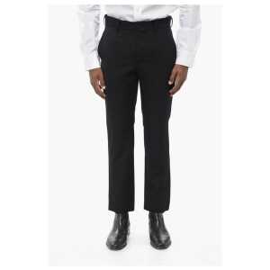 Comme Des Garçons Slim Fit Wool Pants with Belt Loops