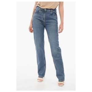 Etro Dark Washed Slim Fit Denims with Embroidered Pockets 18cm