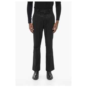 Amiri Wool Blend Pants with Lurex Pinstriped Motif