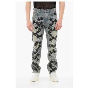 Amiri Vintage Wash CHEMIST Denims with Leather Patches 21cm