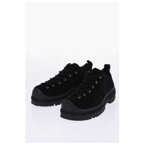 Jil Sander Suede Lace-up Sneakers with Vibram Sole