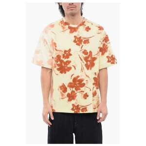 Jil Sander Floral Print Short Sleeved T-shirt