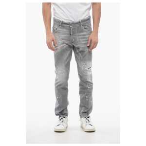 Dsquared² Distressed SKATER Denims with Paint Motif