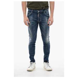 Dsquared² Super Twinky Fit Denims with Flap Back Pockets 14cm