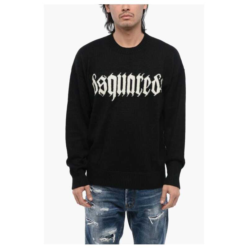 Dsquared² Alpaca-blended Pullover with Contrasting Logo, theFeinheit