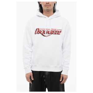 Dsquared² Cool-fit Hoodie Sweatshirt with Logo Print