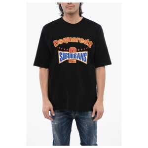 Dsquared² Crew Neck D2 SUBURBAN Skater Fit Cotton T-Shirt