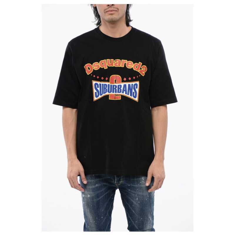 Dsquared² Crew Neck D2 SUBURBAN Skater Fit Cotton T-Shirt, theFeinheit