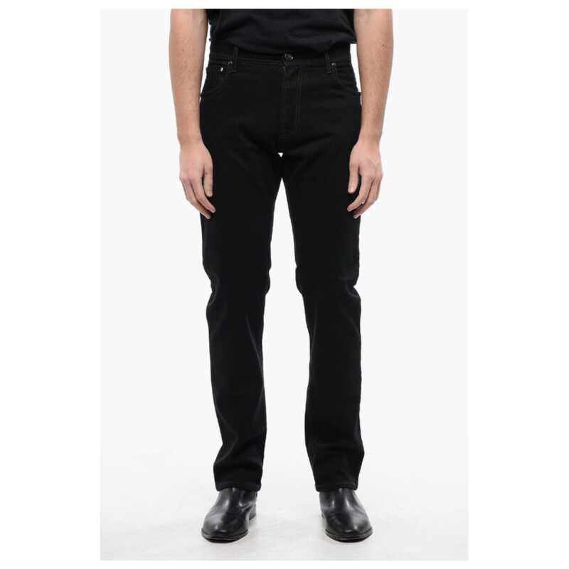 Corneliani ID Stretch Denim Jeans with Embroidered Logo 19cm, theFeinheit
