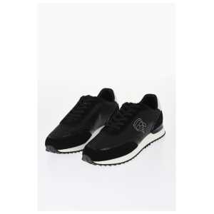 Karl Lagerfeld Leather VELOCITOR II Low-Top Sneakers with Patent Leather De