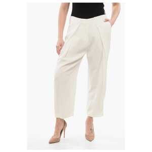 Balmain Single-pleated Viscose Tapered Fit Pants