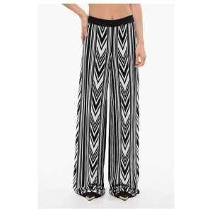 Balmain Wide-Fit Pants With Geometric Pattern
