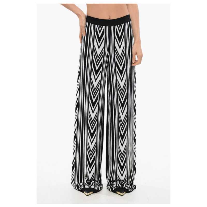 Balmain Wide-Fit Pants With Geometric Pattern, theFeinheit