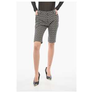 Balmain Monogram Cotton Skinny Fit Shorts
