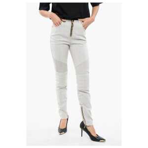 Balmain Ultra Skinnt Denims with Raw-cut Details