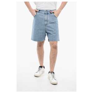 Balmain 5-Pocketed Light Wash Denim Shorts
